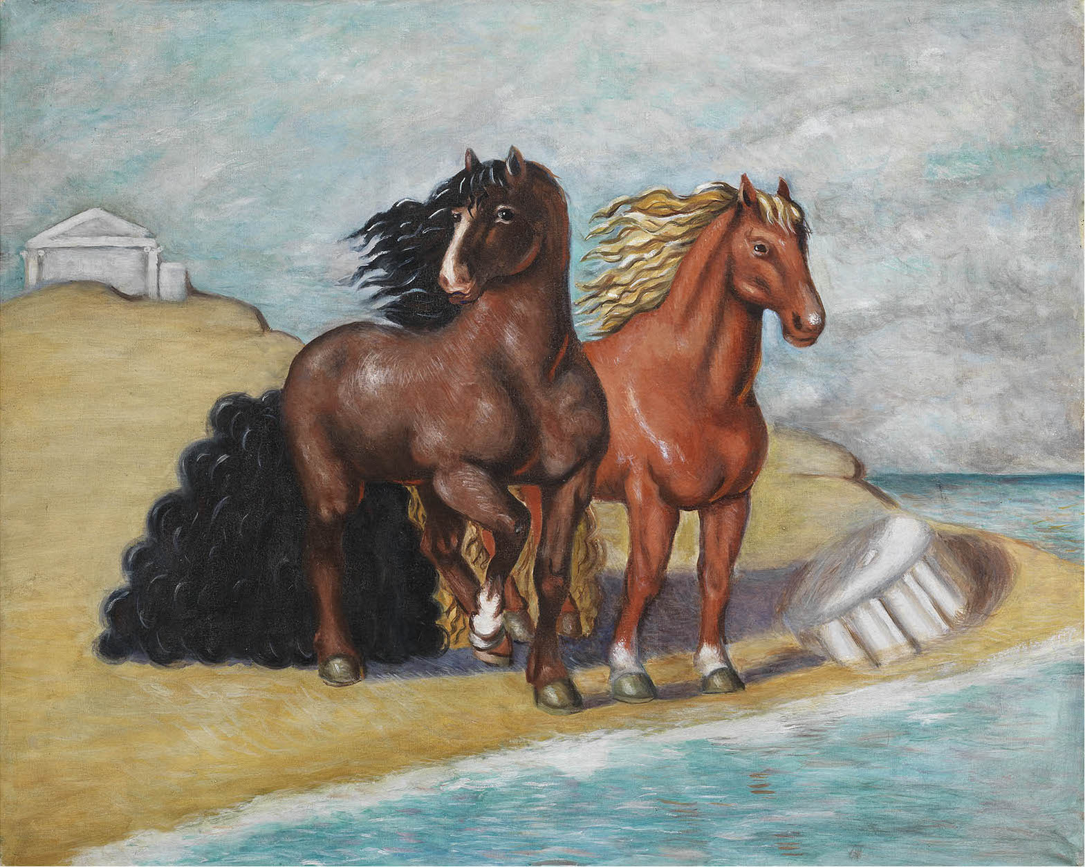 Cavalli in riva al mare