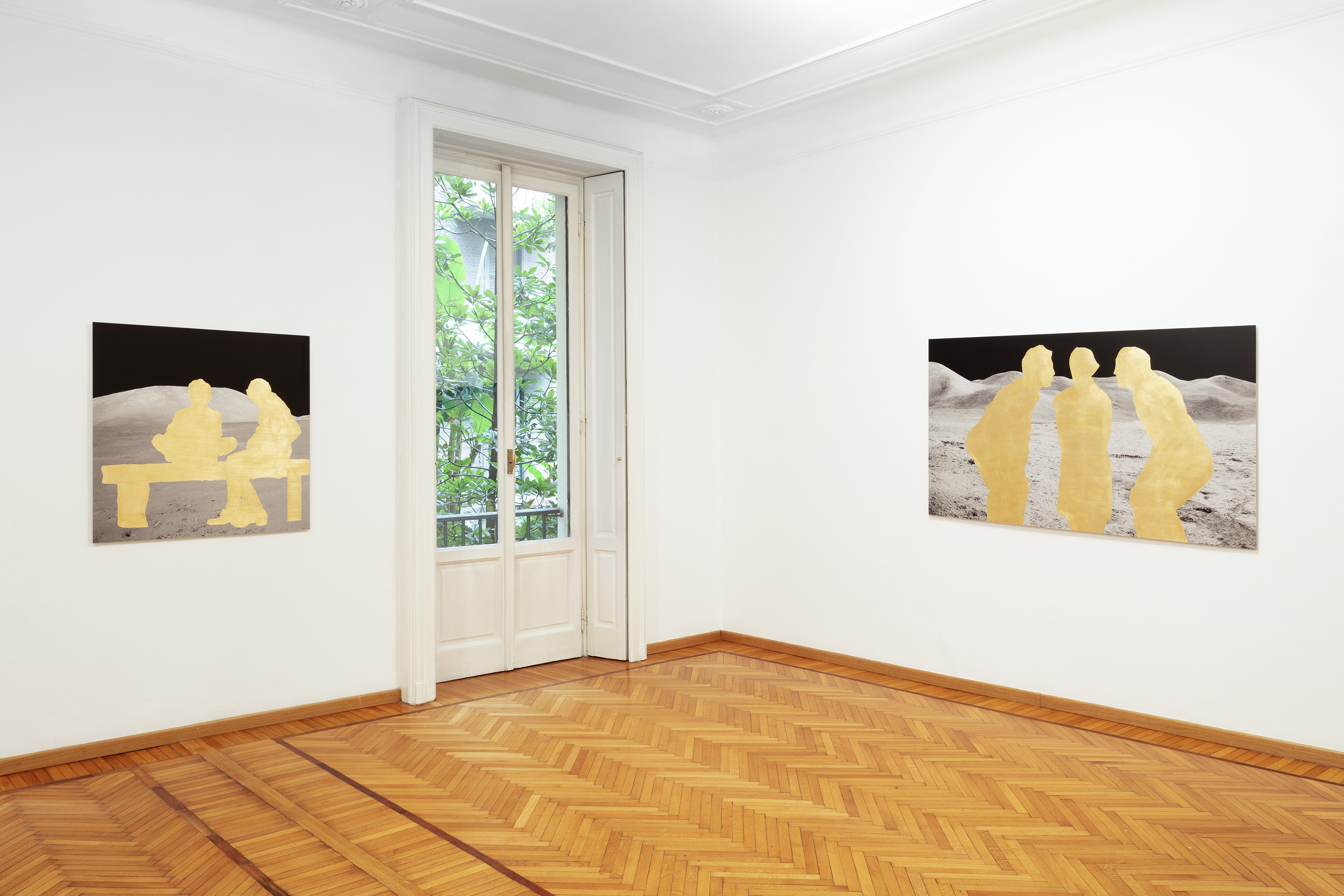 Installation view, Rä di Martino, “Allunati” – Monica De Cardenas, Milano