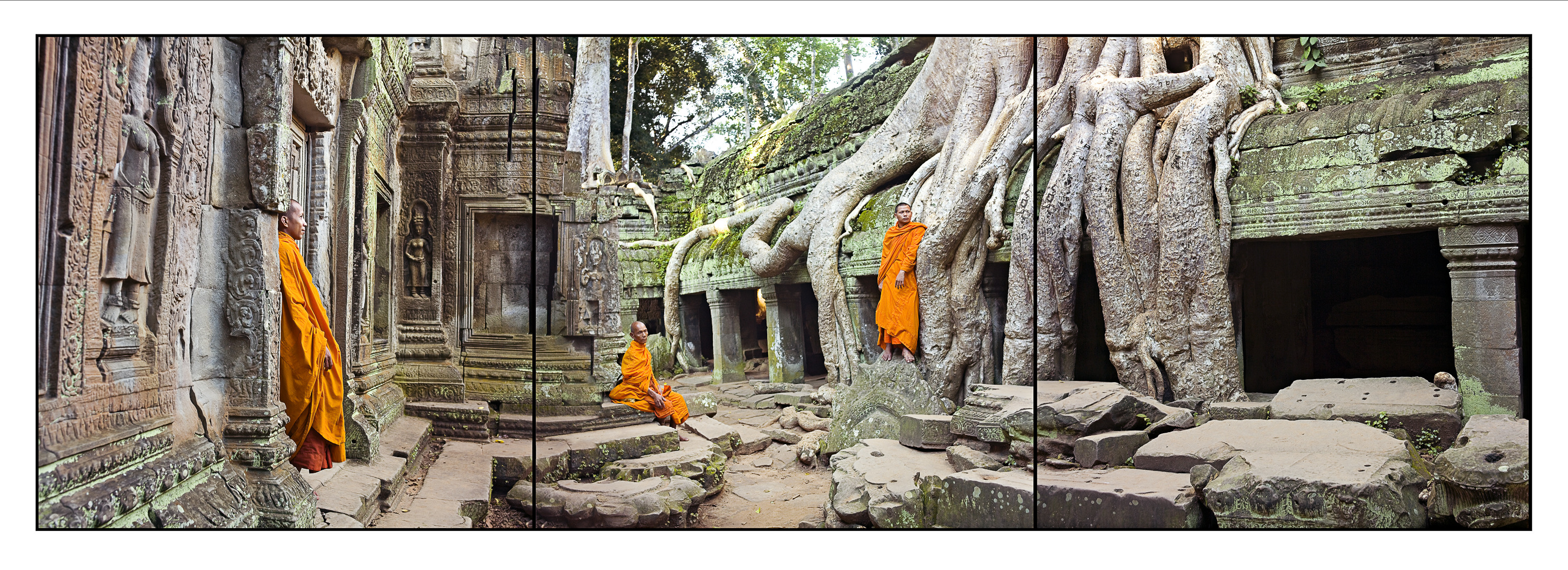 3 Monks, Ta Prohm Temple