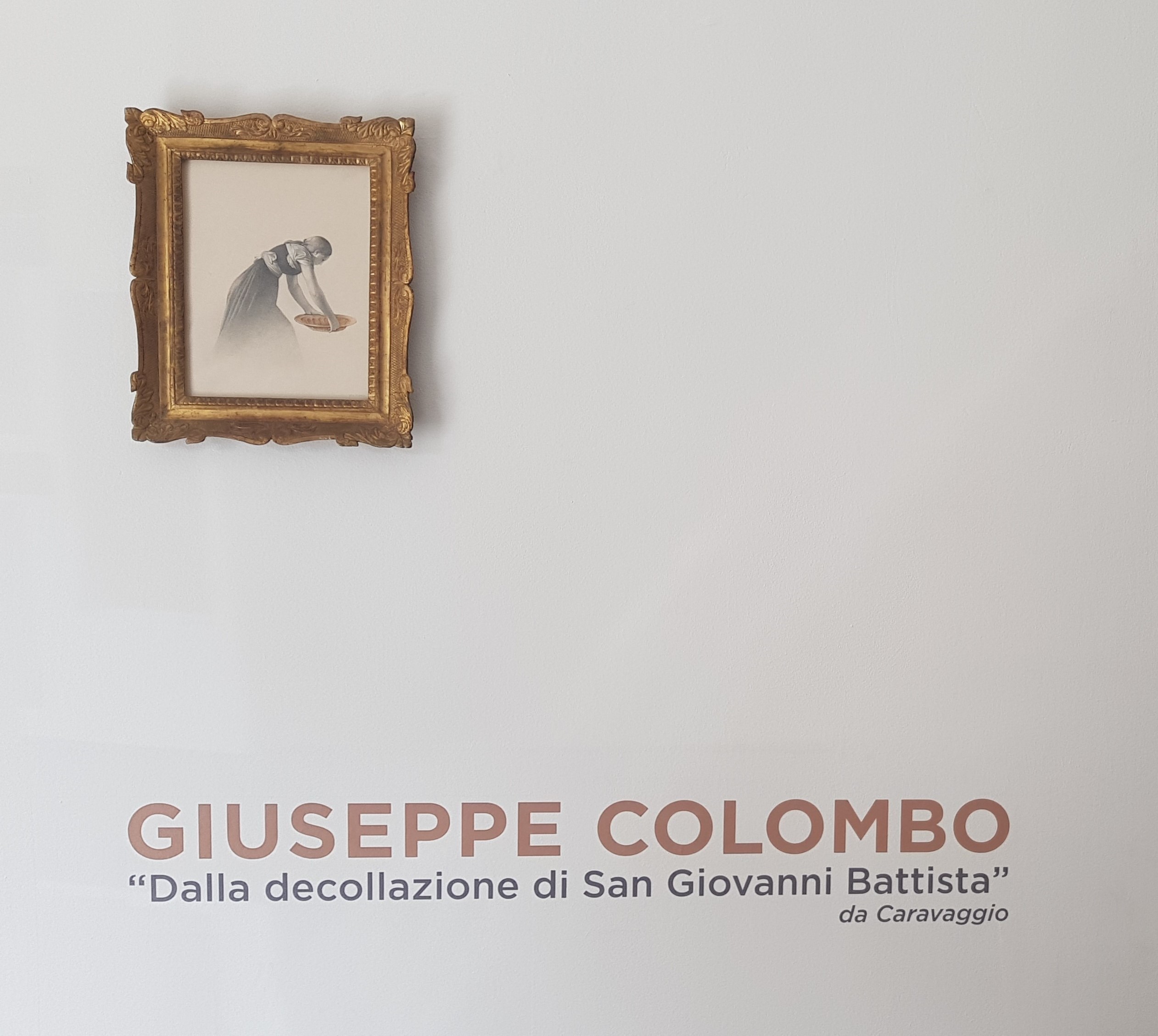 Giuseppe Colombo per Lo Magno artecontemporanea - Dalla Decollazione di San Giovanni Battista da Caravaggio