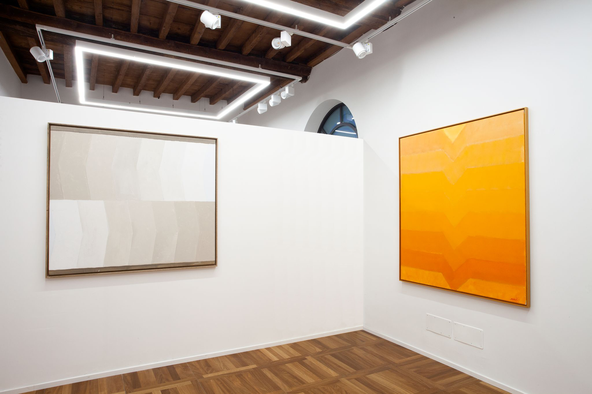 Installation view, Heinz Mack. Strutture di Energia, a cura di Francesca Pola, Cortesi Gallery Milano, 2022