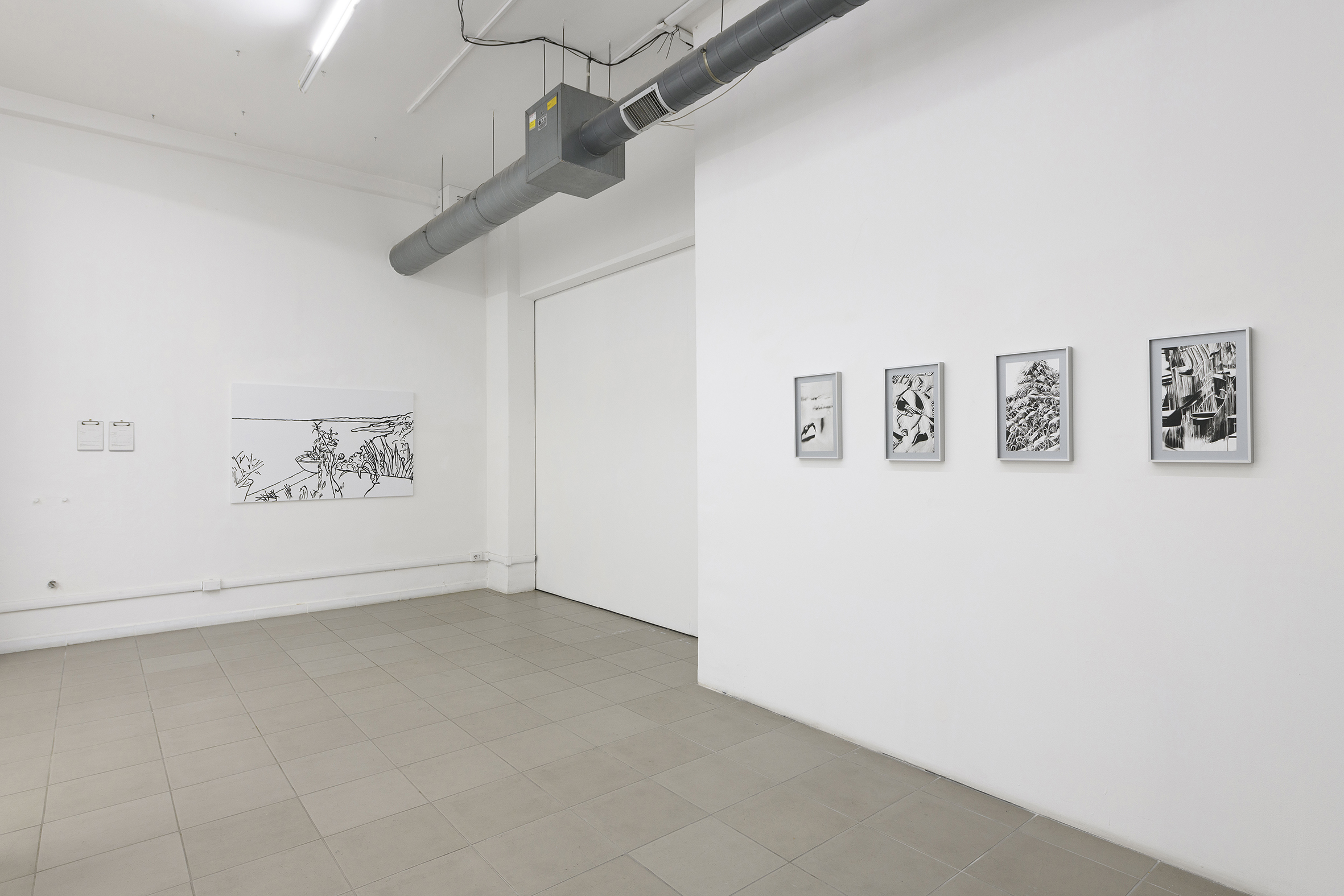 Etica, Tecnica e Pathos, veduta dell'installazione presso The Gallery Apart Roma (piano terra)